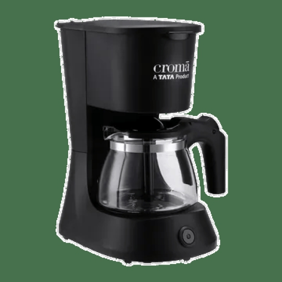 Croma 600 Watt 5 Cups Manual Drip Coffee Maker with Keep Warm Function (Black)