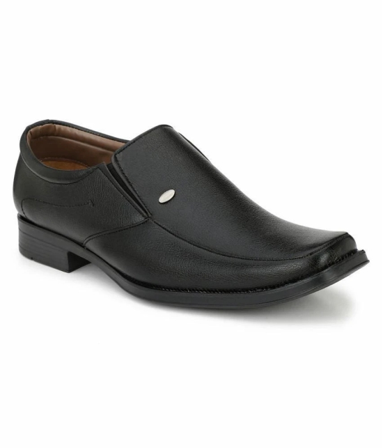 Sir Corbett Slip On Non-Leather Black Formal Shoes - None