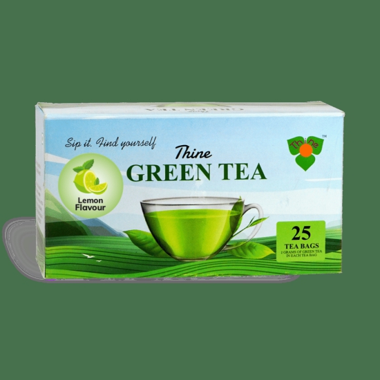 Green Tea Bag / Dip Tea Bag Lemon Flavoured 150 BAGS / 6 PKTS OF 25 BAGS