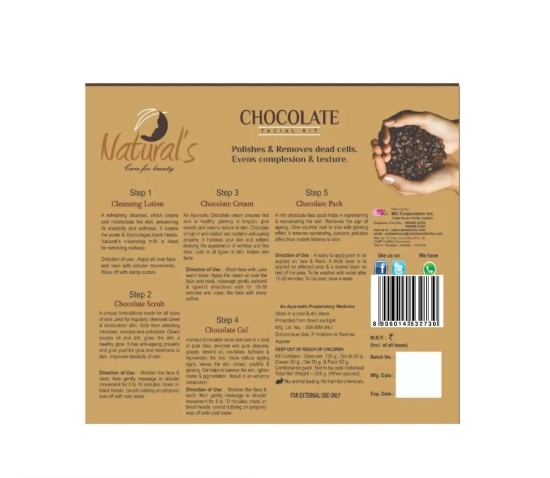 Naturals Care For Beauty - Chocolate Facial Kit (325 gms)