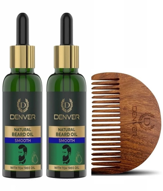 Denver Natural Beard oil Smooth  Pack of 2 60 ml