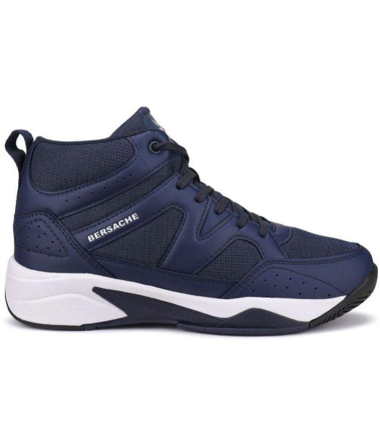 Bersache Sports Shoes Blue Mens Sports Running Shoes - None