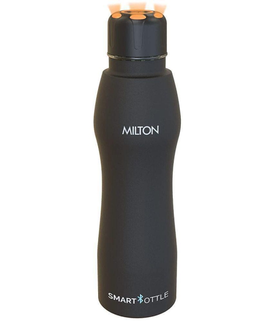 Milton Smart Stainless Steel Water Bottle (880 ml) Black - Black