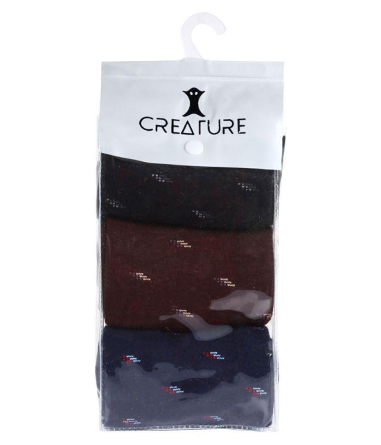 Creature Black Formal Mid Length Socks Pack of 3 - Black