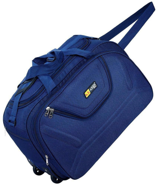 AXEN BAGS - Blue Polyester Duffle Trolley - Onesize