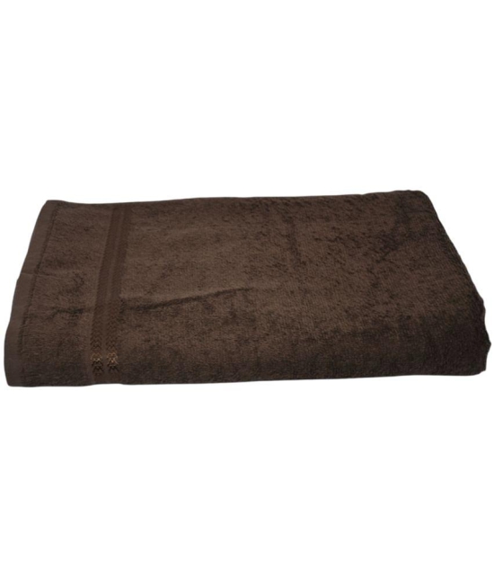 Gahoifab Single Cotton Bath Towel Brown - Brown