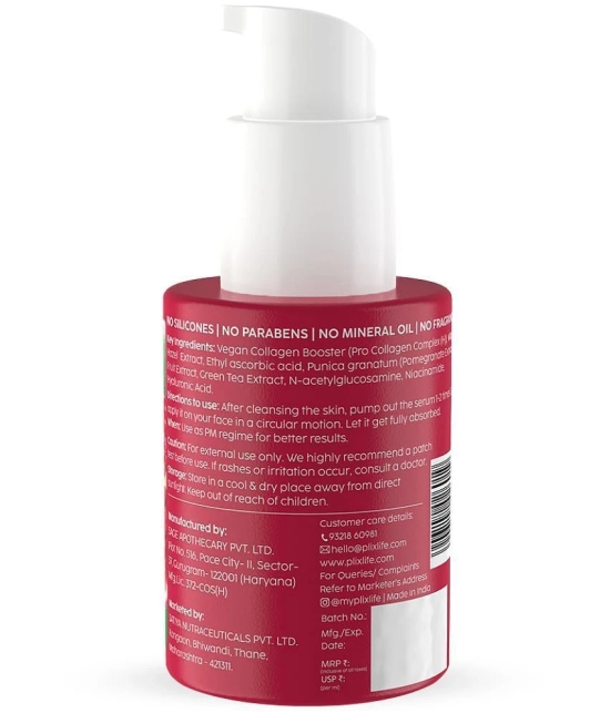 The Plant Fix Plix Pomegranate Collagen Bounce Serum For Reducing Fine Lines & Wrinkles(30 ml)