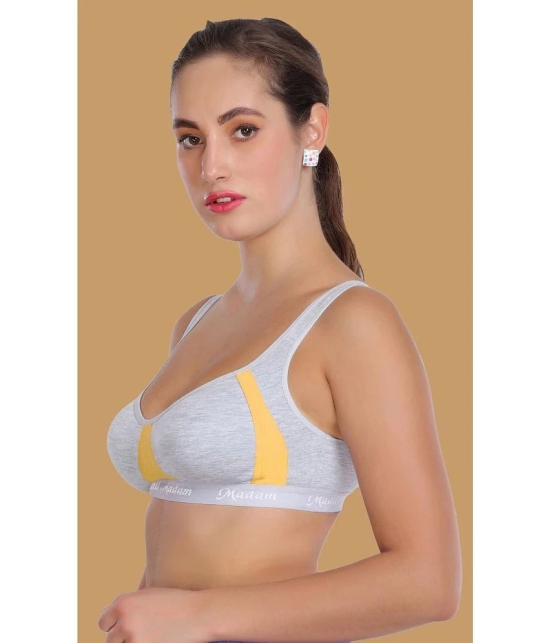 Madam Cotton Lightly Padded Womens Everyday Bra ( Yellow ) - None