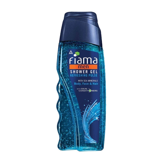 Fiama Men Refreshing Pulse Shower Gel with skin conditioners  sea minerals for soft  refreshed skin 250ml bottle-Fiama Men Refreshing Pulse Shower Gel, with skin conditioners & sea minerals for s