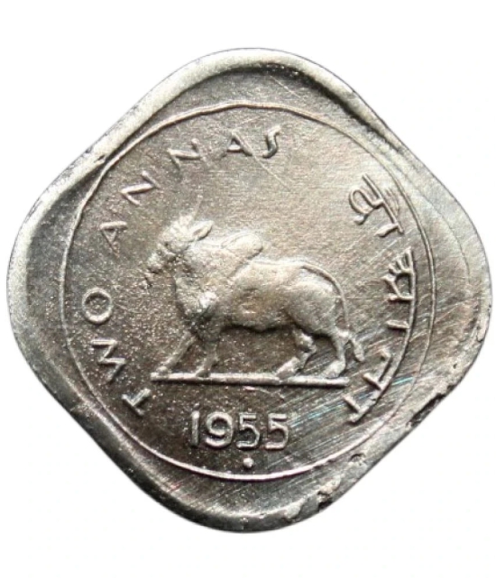 PRIDE INDIA - 2 Annas (1955) India Old and Rare Coin 1 Numismatic Coins