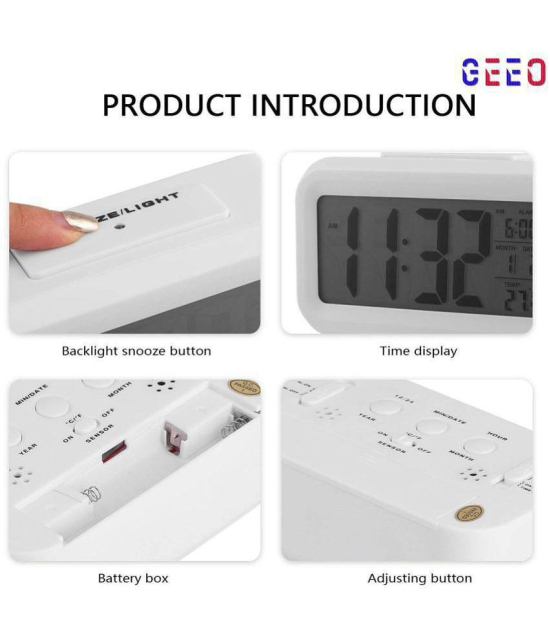 GEEO Digital Automatic Sensor Alarm Clock - Pack of 1