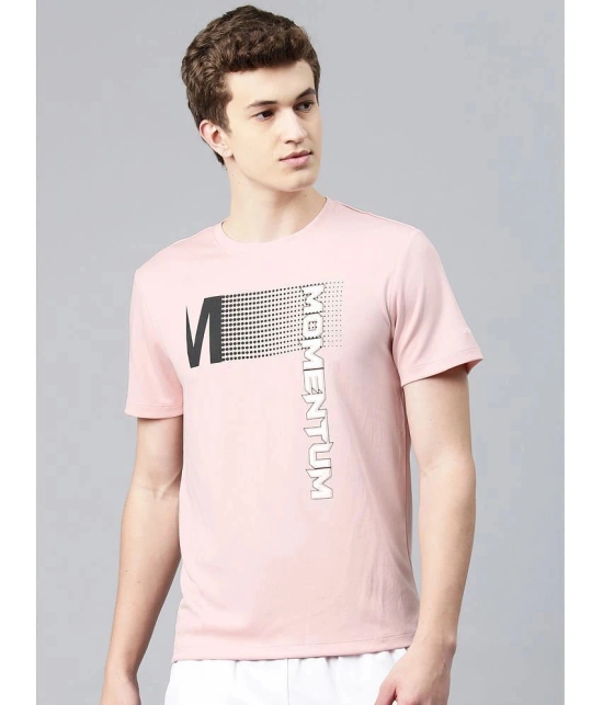 Alcis Pink Polyester Slim Fit Mens Sports T-Shirt ( Pack of 1 ) - None