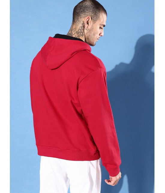 Dillinger Fleece Hooded Mens Sweatshirt - Red ( Pack of 1 ) - None