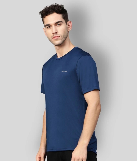 Alcis - Blue Polyester Regular Fit Mens Sports T-Shirt ( Pack of 1 ) - XL