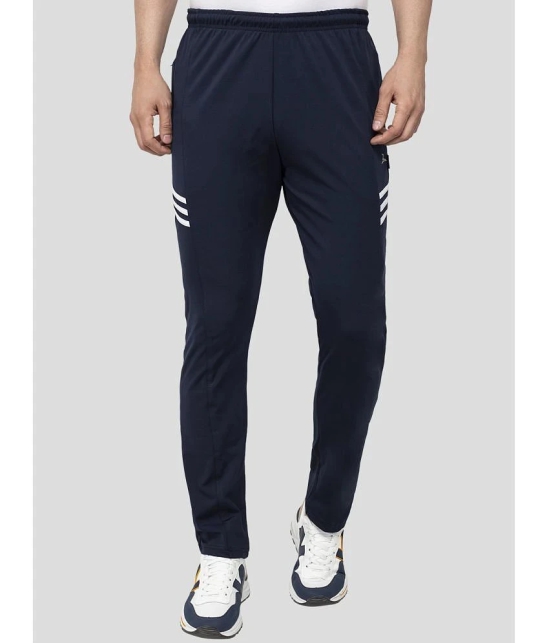 Zeffit - Navy Lycra Mens Trackpants ( Pack of 1 ) - None