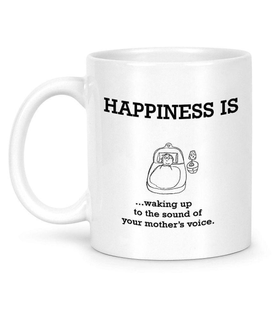 Idream Quote Printed Ceramic Coffee Mug 1 Pcs 330 mL - White