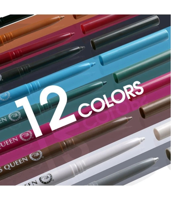 Colors Queen Blue Matte Kajal 1 g Pencil ( Pack of 1 )