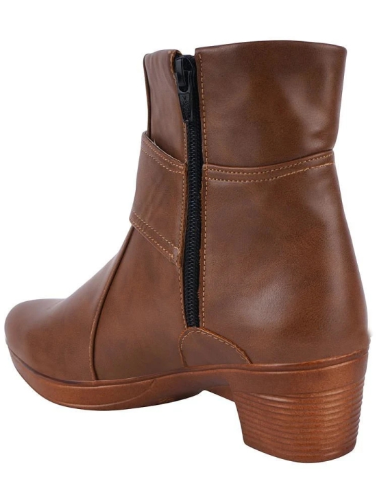 Shoetopia Brown Womens Ankle Length Boots - None