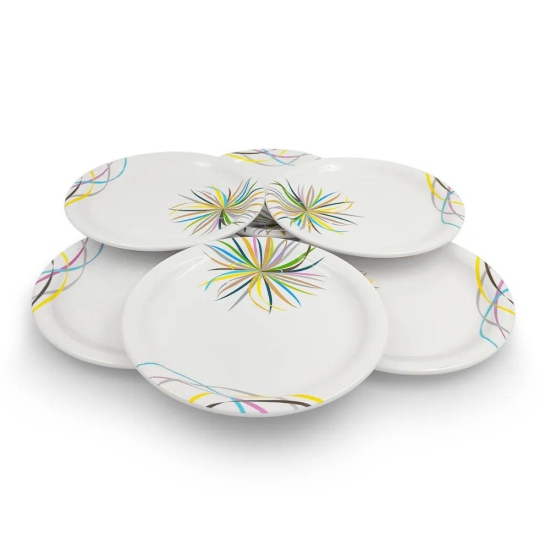 SUPERWARE, Small Plate Set - CELEBRATION (7.5 Inches) | 6 Nos.