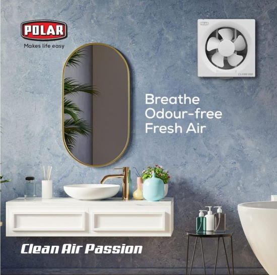 POLAR Clean Air Passion 150mm Plastic Ventilating Fan | RPM : 2500 | Watt : 40 | Air Delivery : 500