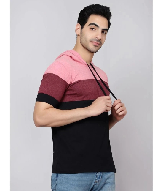 Diaz - Pink Cotton Blend Regular Fit Mens T-Shirt ( Pack of 1 ) - None