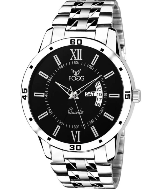 Buy Fogg Silver Stainless Steel Analog Mens Watch Online Khojle by Jagran