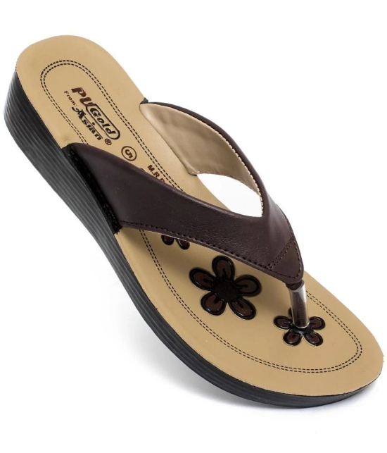 ASIAN Brown Womens Flats - None