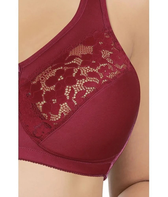 Amante Pack of 1 Polyester Non Padded Womens Shaping Bra ( Maroon ) - 36D