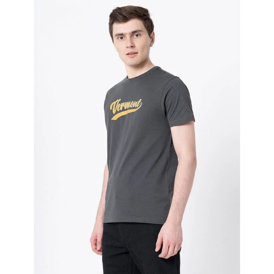 RedTape Casual Space Grey T-Shirt For Men | Comfortable & Breathable | Durable & Stylish