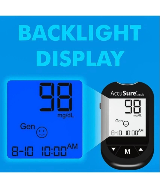 ACCUSURE with Simple 25 Stripsglucometer