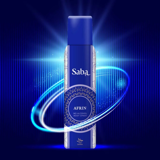 Saba Afrin No alcohol Perfumed Body spray deodorant 150 ml