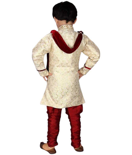 Qitty Boys Festive & Party, Wedding Sherwani and Churidar Set - None