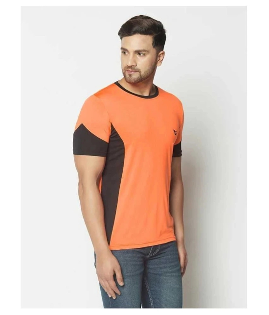 Glito - Orange Polyester Regular Fit Mens Sports T-Shirt ( Pack of 1 ) - None