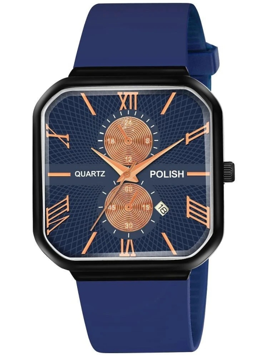 Hala Blue Silicon Analog Mens Watch