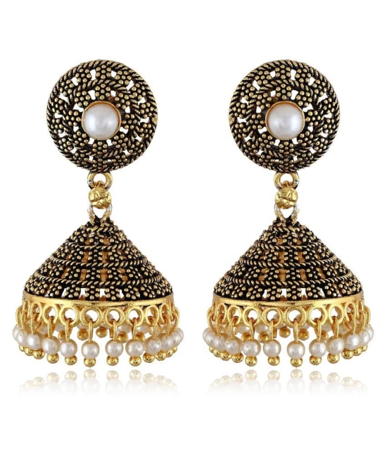 Vighanaharta Antique Finish alloy Jhumki Earring for Women and Girls - Multi Color