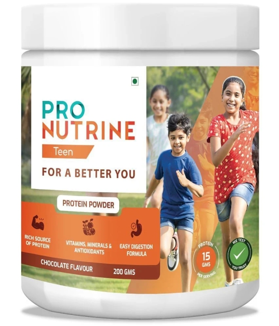 Pro Nutrine Teens Whey Protein Whey Protein Powder ( 400 gm , Chocolate - Flavour )