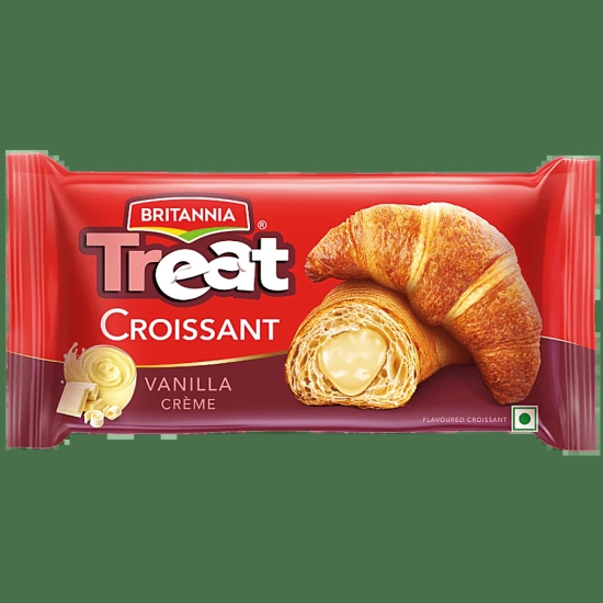 Britannia Treat Croissant Vanilla Roll, 45 Gm