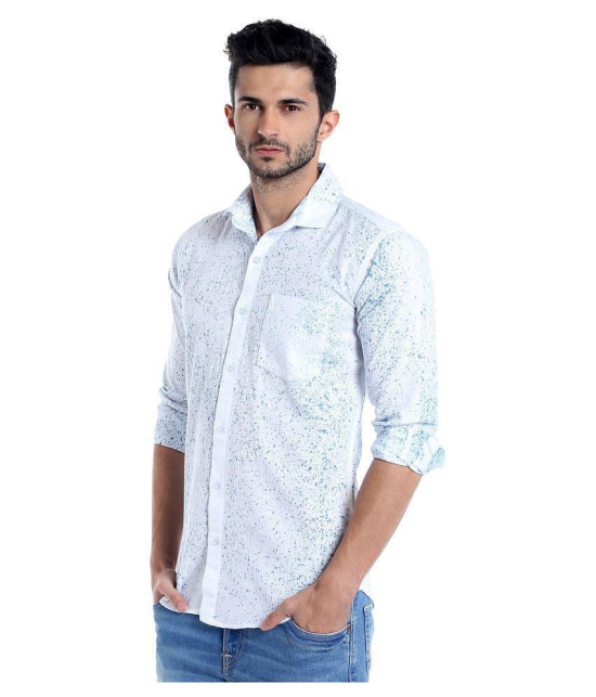 Campus Sutra White Casual Regular Fit Shirt - 38