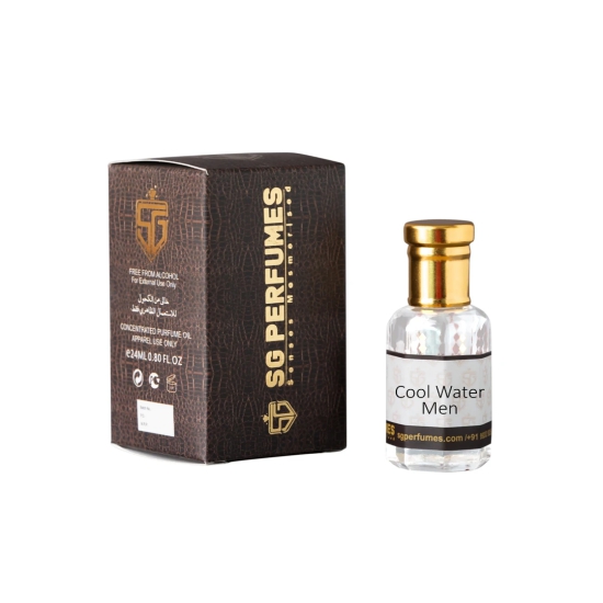 Cool Water Men Platinum Attar - SG Perfumes | 12ml & 24ml-12ml