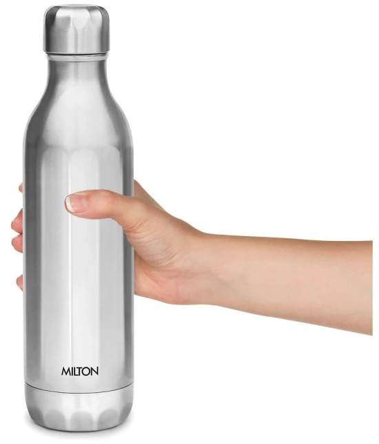 Milton Bliss 900 Thermosteel 24 Hours Hot and Cold Water Bottle, 820 ml, Silver - Silver