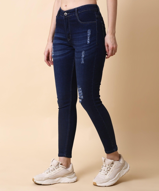 Women Skinny Blue Denim Jeans-26