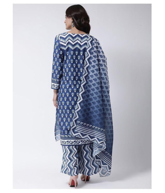 Hangup Blue Chanderi Dupatta