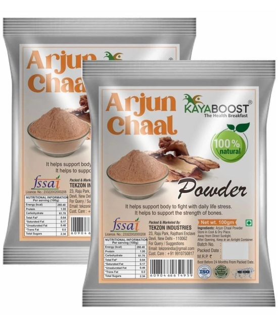 KAYABOOST Arjun ki Chaal Powder, Arjuna Bark, Arjun Chal Tree Kwath, Pack of 2 (2 x 100 g)