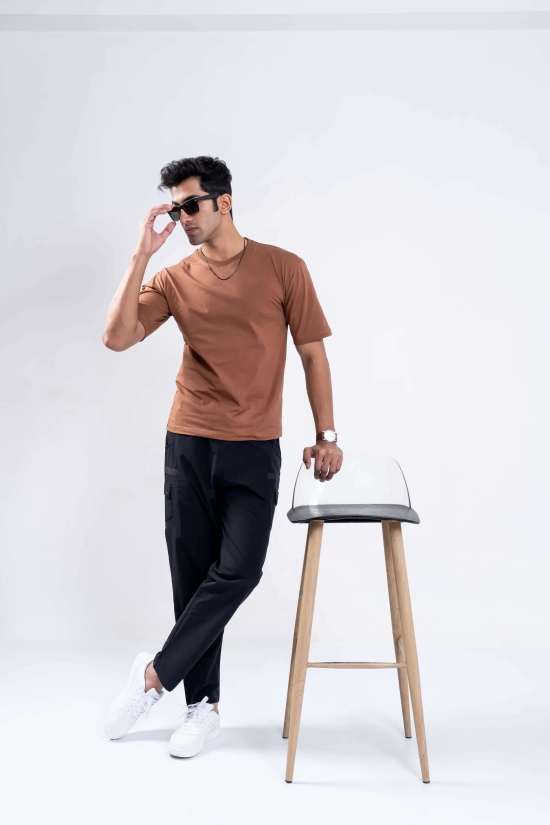 PureEssential Sepia Brown Tee-M