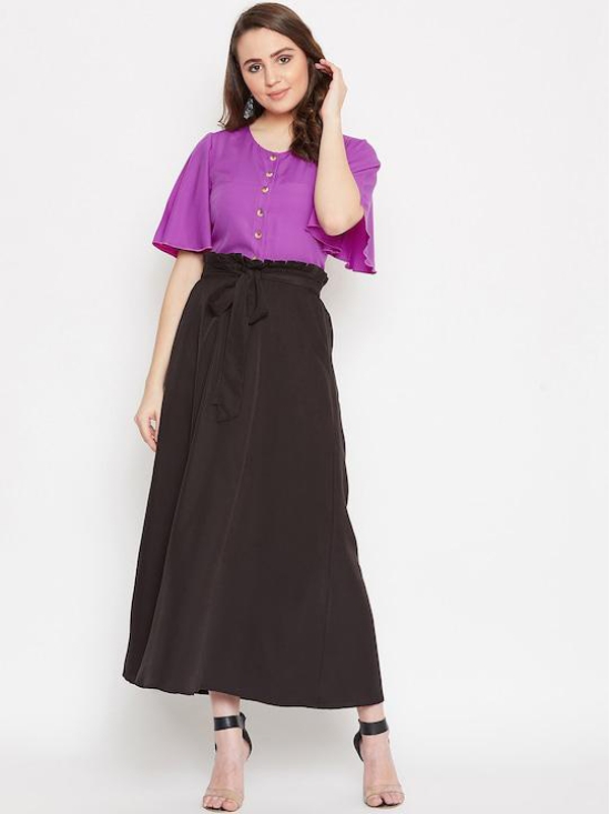 Women Top with A-line Skirt