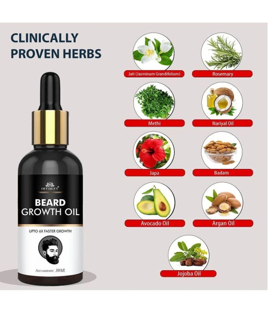 Intimify Beard Growth Oil, beard growth, beard growth oil, moustache growth oil, ayurvedic beard oil, 30 ml