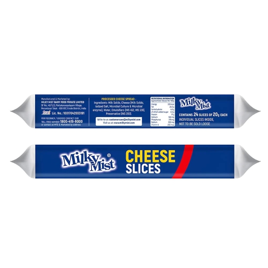 Milkymist Cheese Slice, 476 Gm