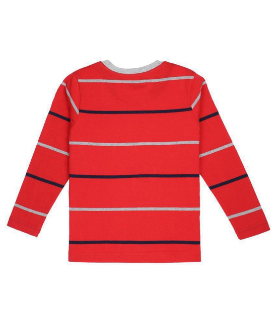 Proteens Boys Red Printed Round Neck T-Shirts - None