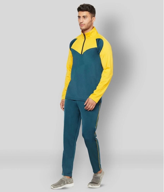 Glito - Teal Polyester Regular Fit Colorblock Mens Sports Tracksuit ( Pack of 1 ) - XXL