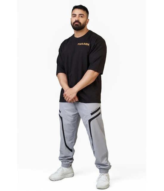 Fuaark Light Grey Polyester Mens Sports Joggers ( Pack of 1 ) - None